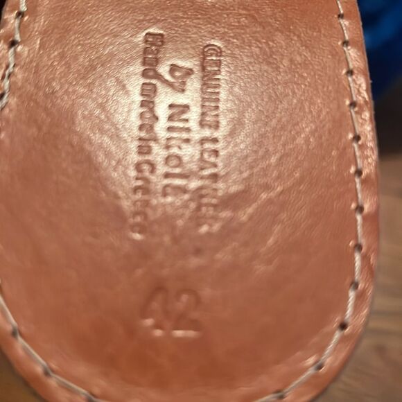 Nikola Brown Leather Sandals Size 42 - Picture 6 of 6